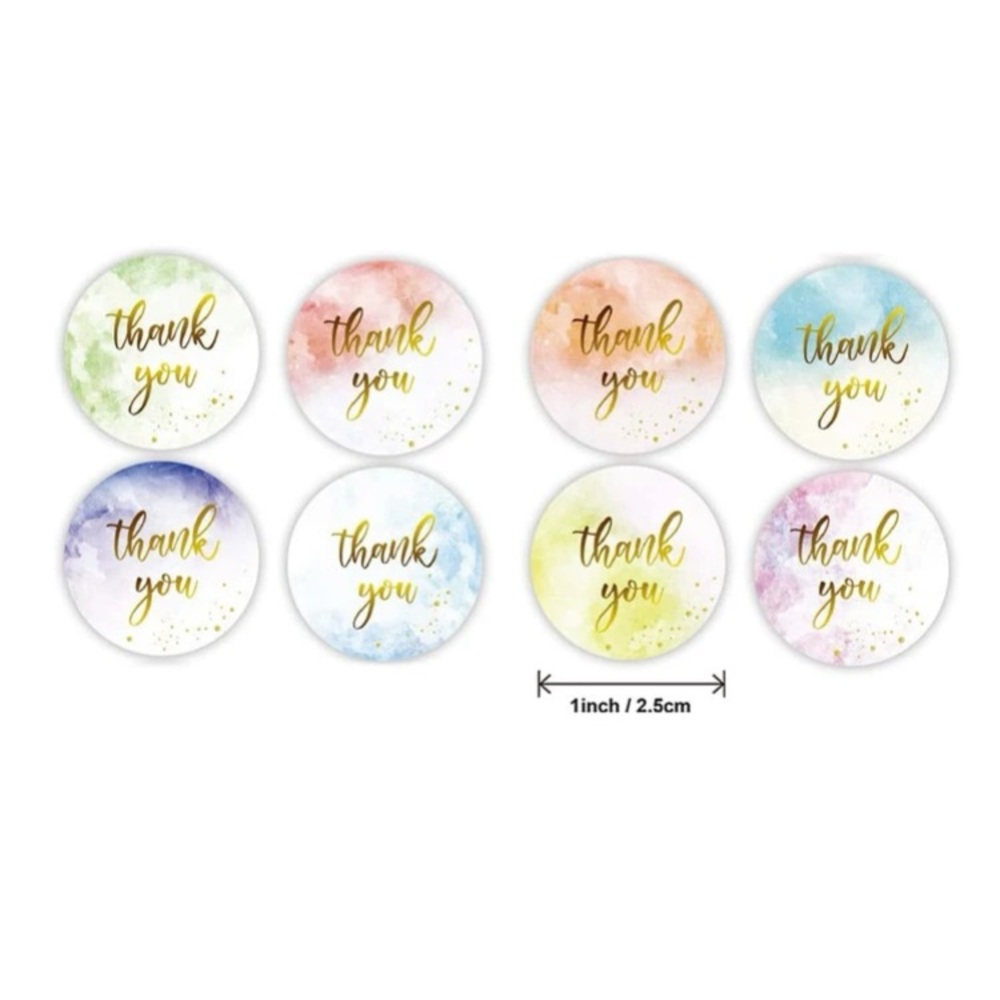 500 thank you stickers - Picture 2 of 2